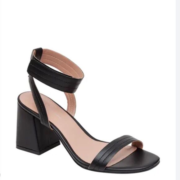 LINEA PAOLO Emmie Heeled Sandal In Black - Picture 1 of 6